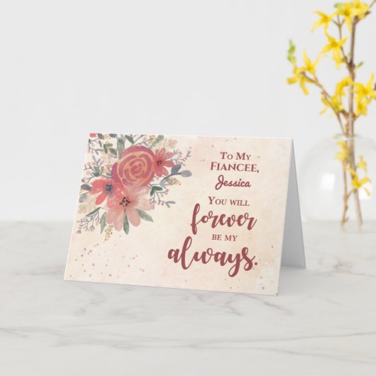 Jubileum Aangepaste naam en relatieveffect Kaart (Gele Bloem)