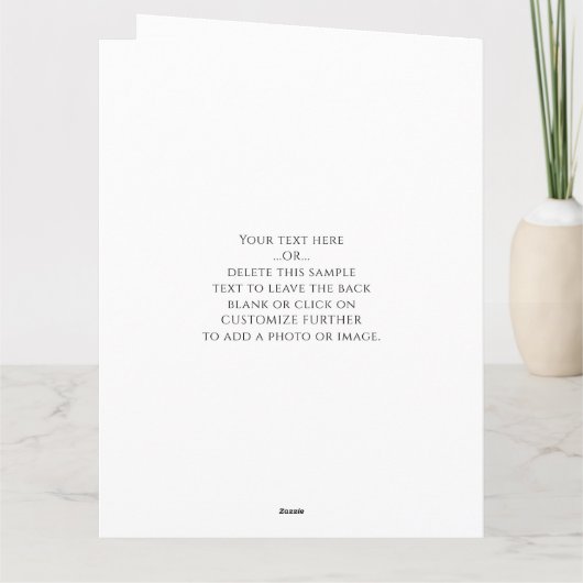 Jubileum Aangepaste tekst voor Aangepaste tekst vo Kaart (Achterkant)