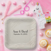 Jubileum Abstracte ivoren textuur Papieren Bordje (Feest)