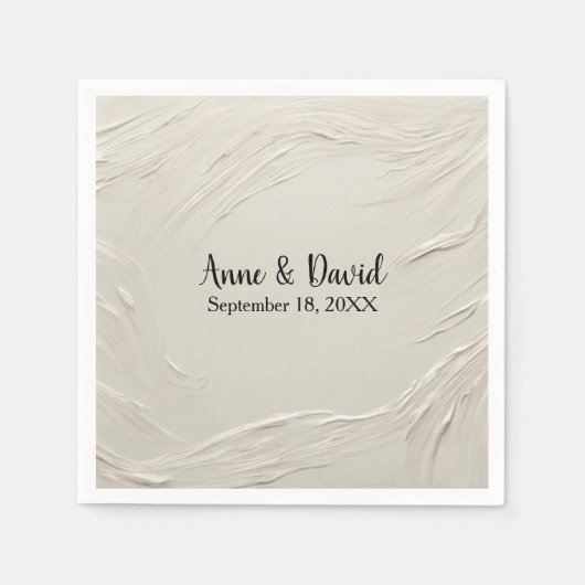 Jubileum Abstracte ivoren textuur Servet (Voorkant)