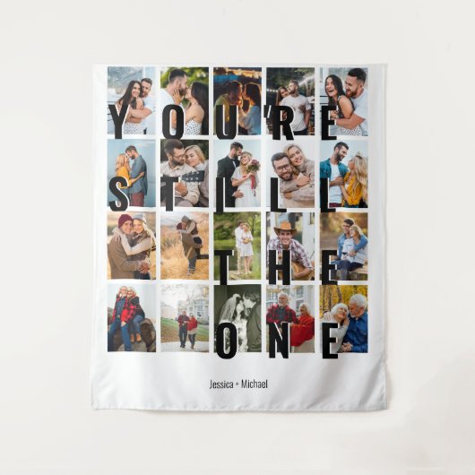 Jubileum Achtergrond 20 Foto Je bent nog steeds de Wandkleed (Voorkant)