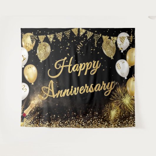 Jubileum achtergrond wandkleed (Voorkant (horizontaal))