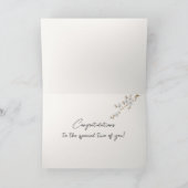 Jubileum Almond Blossom Love Text Kaart (Binnen)