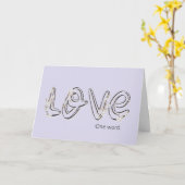 Jubileum Almond Blossom Love Text Kaart (Gele Bloem)