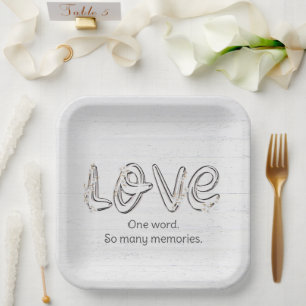 Jubileum Almond Blossom Love Text Papieren Bordje