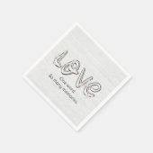 Jubileum Almond Blossom Love Text Servet (Hoek)