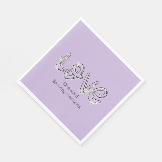 Jubileum Almond Blossom Love Text Servet (Hoek)