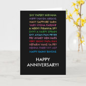 Jubileum Anagrams-kaart Kaart (Gele Bloem)