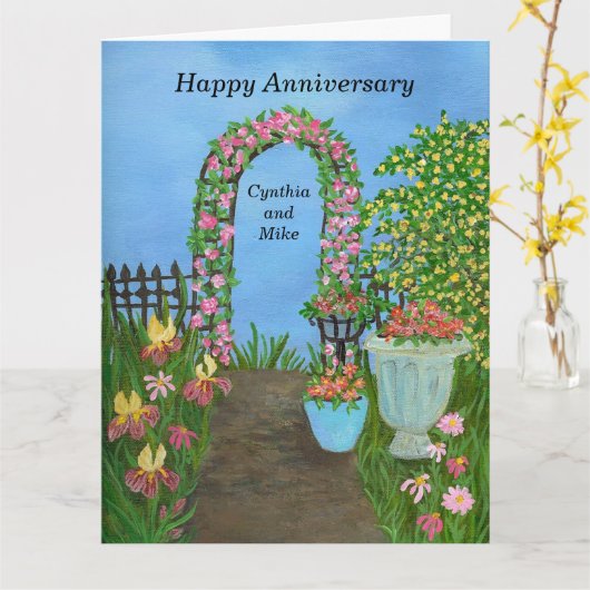 Jubileum Arbor Kaart (Gele Bloem)