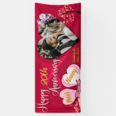  Jubileum banner met foto & tekst (Verticaal)