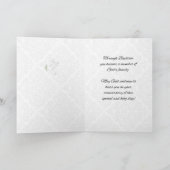 Jubileum Baptisme Blessings Kruis met Swirls Kaart (Binnen)