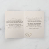 Jubileum Beach Hearts met Namen Kaart (Binnen)