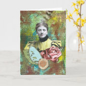 Jubileum begroeten kaart (Gele Bloem)