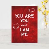 Jubileum belletje hart op rood leder kaart (Gele Bloem)