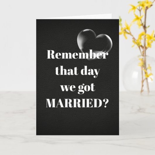 Jubileum belletje op leder kaart (Gele Bloem)