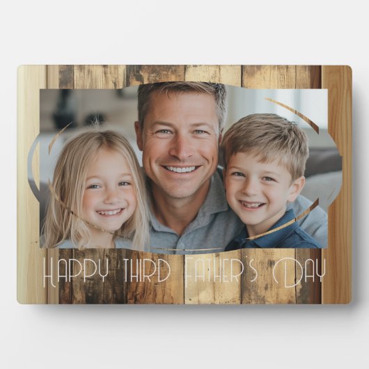 Jubileum Beste Vaderdag Vaderdag Aangepaste foto Fotoplaat (voorkant)