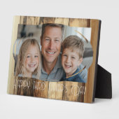 Jubileum Beste Vaderdag Vaderdag Aangepaste foto Fotoplaat (Zijkant)