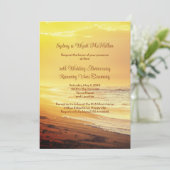 Jubileum bij huwelijk: dagzonsopgang kaart (Staand voorkant)