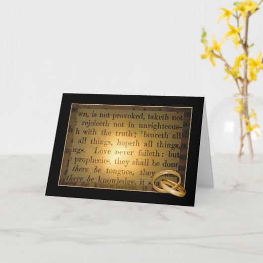 Jubileum Bijbelvers Kaart (Gele Bloem)