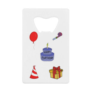Jubileum Birthday Pack Creditkaart Flessenopener