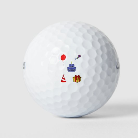Jubileum Birthday Pack Golfballen (Voorkant)