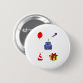 Jubileum Birthday Pack Ronde Button 5,7 Cm (Voorkant /achterkant)