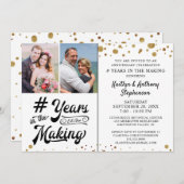 Jubileum Black Gold JAAR IN DE MAKING Kaart (Voorkant / Achterkant)