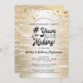 Jubileum Black Gold # JAAR IN DE MAKING Kaart (Voorkant / Achterkant)