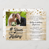 Jubileum Black Gold JAREN IN DE MAKING Kaart (Voorkant / Achterkant)