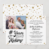 Jubileum Black Gold JAREN IN DE MAKING Kaart (Voorkant / Achterkant)