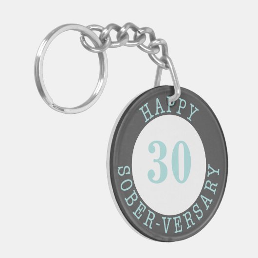 Jubileum Black Turquoise Sleutelhanger (Voorkant Links)