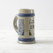  Jubileum blauw Bierpul (Voorkant links)