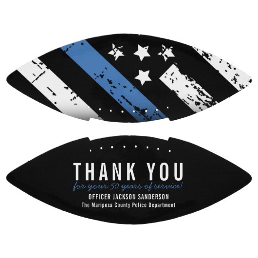 Jubileum blauwe lijn van politie american football (Panelen)