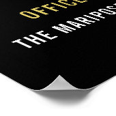 Jubileum blauwe lijn van politie poster (Hoek)