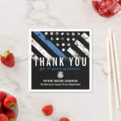 Jubileum blauwe lijn van politie servet (Insitu)