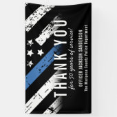 Jubileum blauwe lijn van politie spandoek (Verticaal)