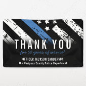 Jubileum blauwe lijn van politie spandoek