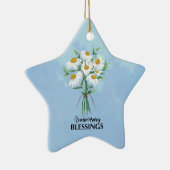 Jubileum Blessings Bouquet of Daisies Keramisch Ornament (Rechts)