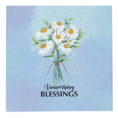 Jubileum Blessings Bouquet of Daisies Kubus (Rechts)