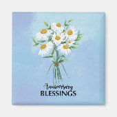 Jubileum Blessings Bouquet of Daisies Magneet (Voorkant)
