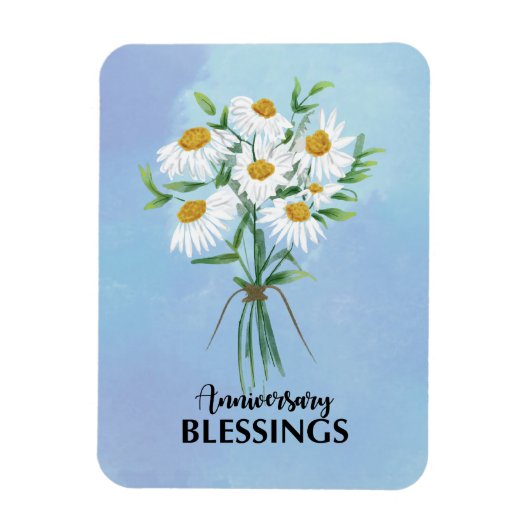 Jubileum Blessings Bouquet of Daisies Magneet (Verticaal)