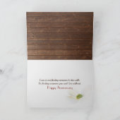 Jubileum Bloem Liefde Tekst Op Hout Kaart (Binnen)