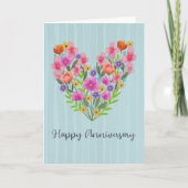 Jubileum Bloemenhart Kaart (Voorkant)