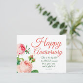 Jubileum Bloemrijke Psalm 118:24   Briefkaart (Staand voorkant)