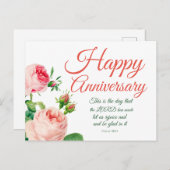 Jubileum Bloemrijke Psalm 118:24   Briefkaart (Voorkant / Achterkant)