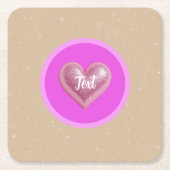 Jubileum Bruid Roze Feest Kartonnen Onderzetters (Voorkant)