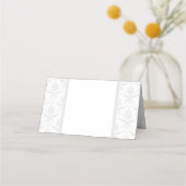 Jubileum, bruiloft, gelegenheid Damask aanpassen Plaatskaartje (Achterkant)