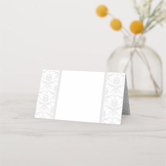 Jubileum, bruiloft, gelegenheid Damask aanpassen Plaatskaartje (Achterkant)