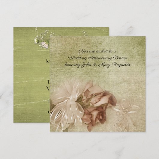 Jubileum bruiloft kaart (Voorkant / Achterkant)