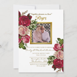 Jubileum Bruiloft Rozen - ELK JAAR Kaart